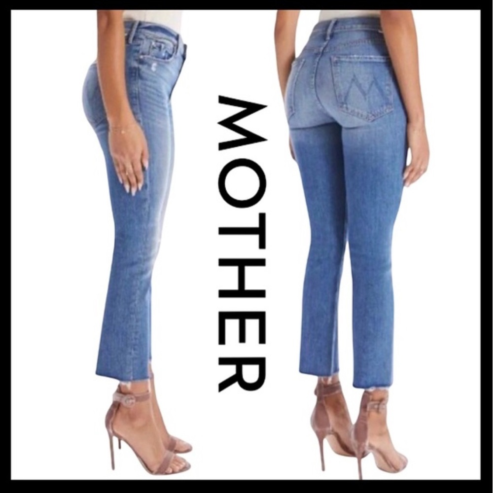 MOTHER The Rascal Crop Fray in Hop On Hop Off Size 27 - Picture 2 of 7